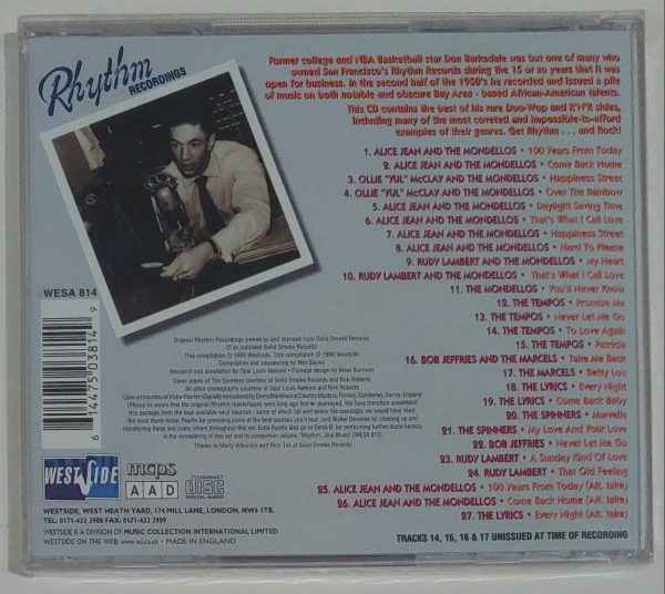 RHYTHM. . .  AND ROCK   CD     BRAND NEW - Image 3
