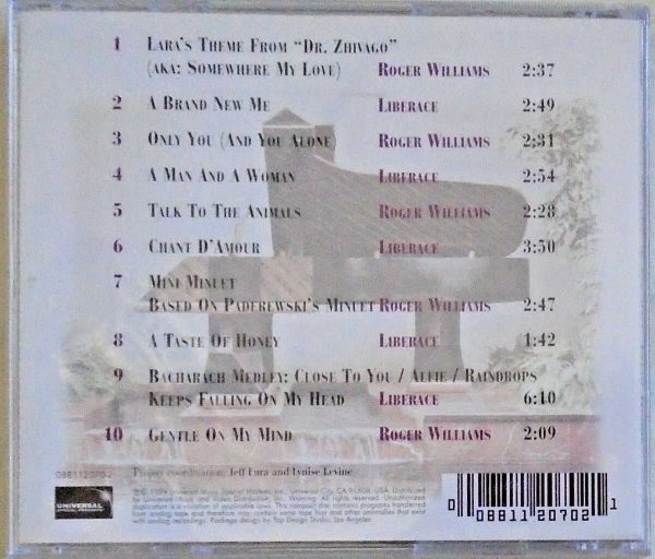 ROGER WILLIAMS AND LIBERACE - CD - Piano Moods - LIKE NEW - Image 3