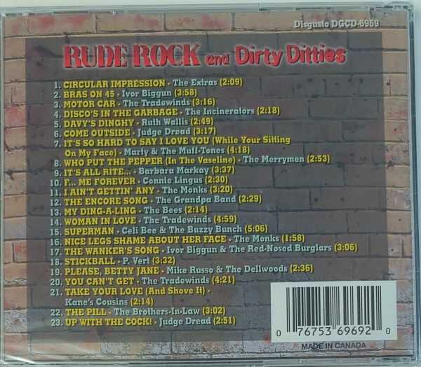RUDE ROCK AND DIRTY DITTIES   CD     BRAND NEW - Image 3