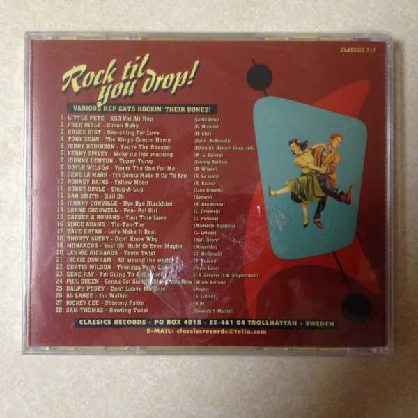 Rock Til You Drop - Audio CD - Classics 717 Gene Ray Little Pete Fred Bible - Image 3