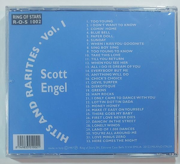 SCOTT ENGEL - HITS AND RARITIES   VOL 1  CD BRAND NEW - Image 3