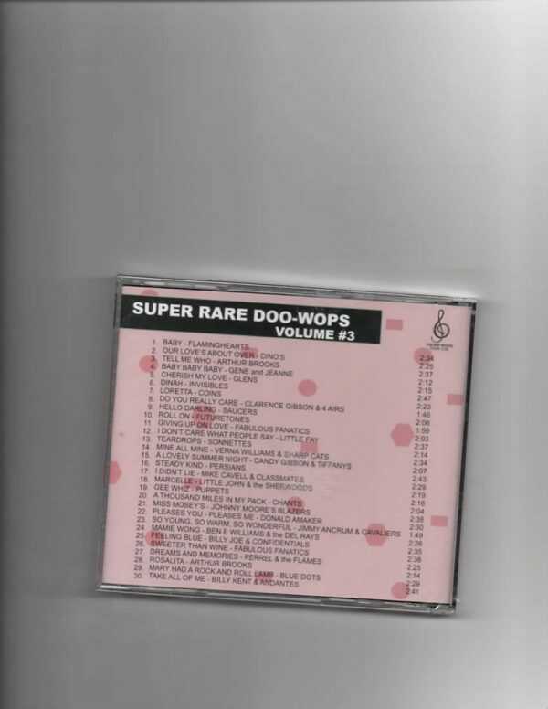 SUPER RARE DOO-WOPS VOL 3-CD-NEW - Image 3