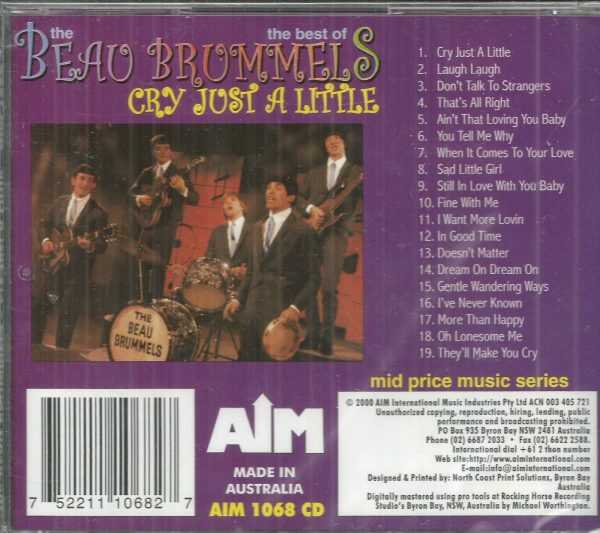THE BEAU BRUMMELS - The Best Of Cry Just A Little - CD - BRAND NEW - Image 3