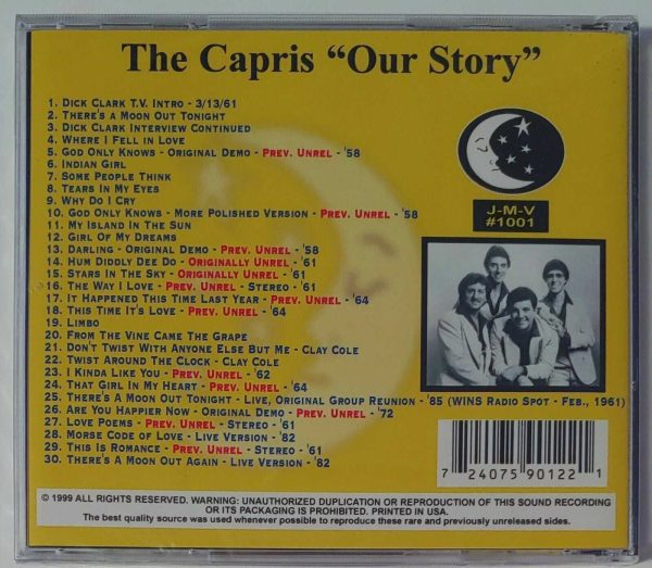 THE CAPRIS - OUR STORY   CD   BRAND NEW - Image 3