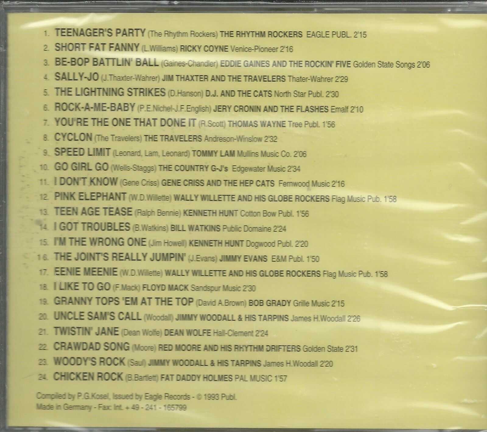 THE CHICKEN ARE ROCKIN' - CD - Vol. 1 - BRAND NEW - Image 3