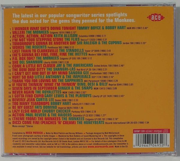 THE SONGS OF TOMMY BOYCE AND BOBBY HART - ACTION   CD  BRAND NEW - Image 3