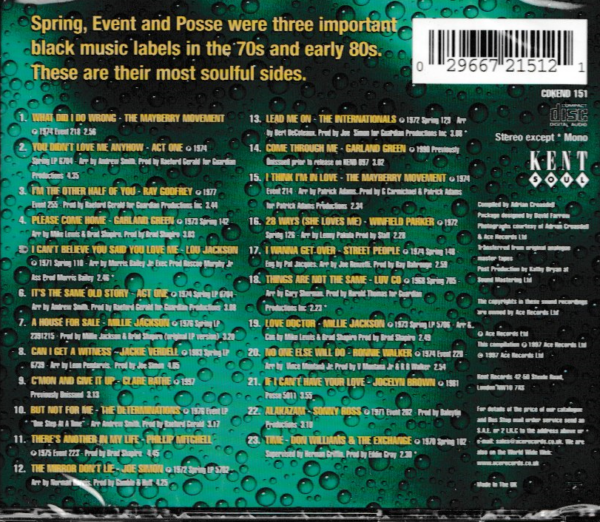 THE SOUL OF SPRING VOL 1 CD - BRAND NEW - Image 3