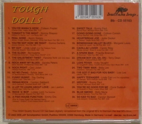 TOUGH DOLLS - Various Artists - 30 Tracks - BRAND NEW - CD - Image 3