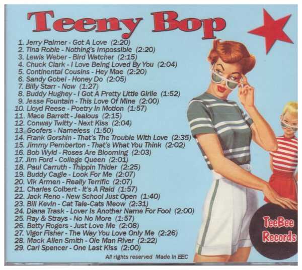 Teeny Bop CD    Brand New    29 Tracks on TeeBee Label - Image 3