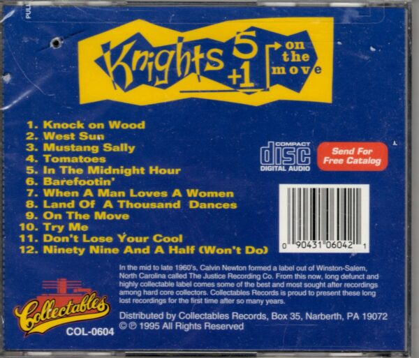 The Knights 5+1 - On The Move - CD - Brand New - Image 3