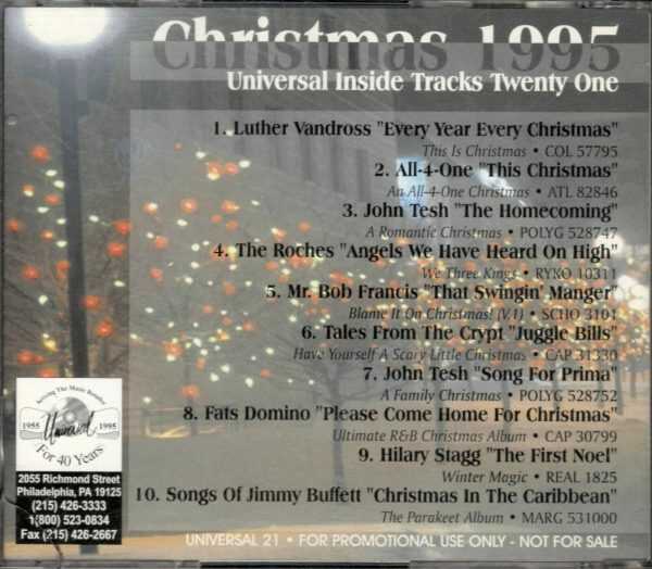 Universal Inside Tracks Twenty One - Christmas 1995 - CD - Image 3