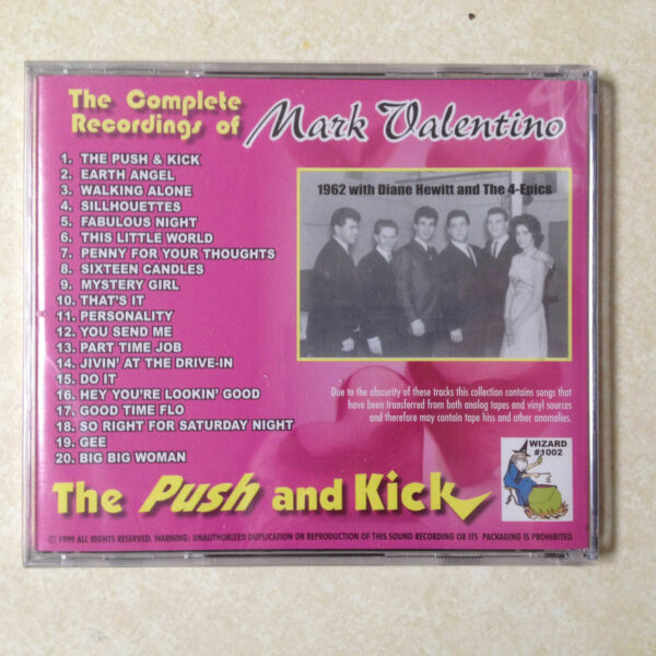 VALENTINO, MARK - PUSH AND KICK - BRAND NEW CD - Image 3