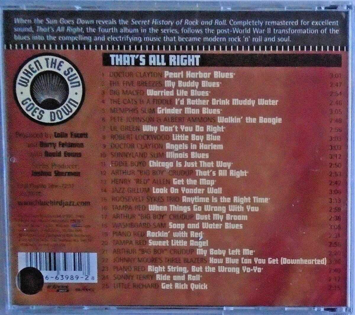 WHEN THE SUN GOES DOWN - CD - That's All Right - Vol. 4 - BRAND NEW - Image 3
