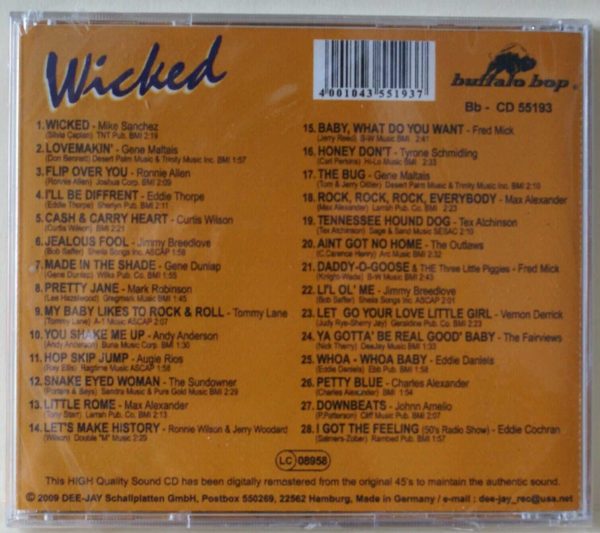 Wicked by Various Artists (CD, Oct-2009, Buffalo Bop) CD - BRAND NEW - Image 3