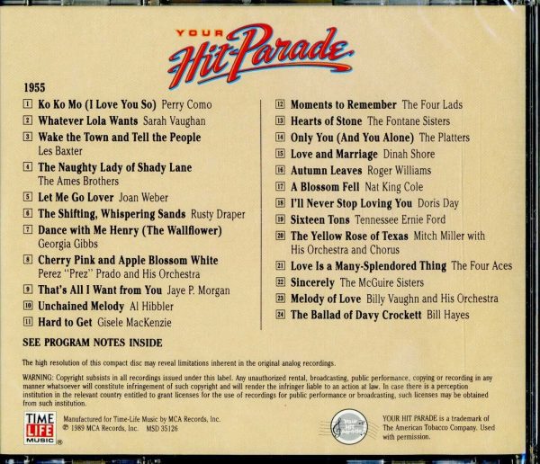 YOUR HIT PARADE - 1955 - CD - BRAND NEW - Image 3