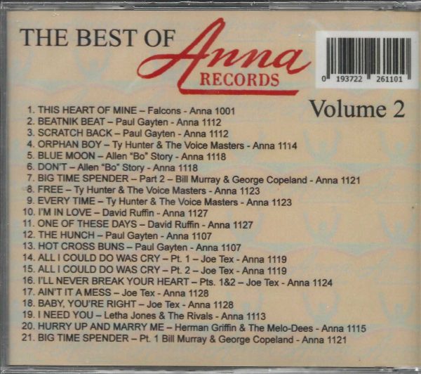 ANNA RECORDS - BEST OF   VOLS 1 AND 2   2 SEPARATE CDS  BRAND NEW   SAVE $$$ - Image 4