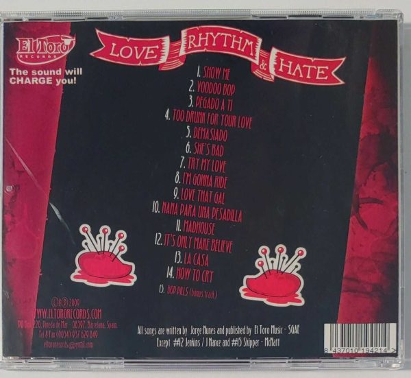 BRIOLES - LOVE RHYTHM & HATE   CD  BRAND NEW - Image 3