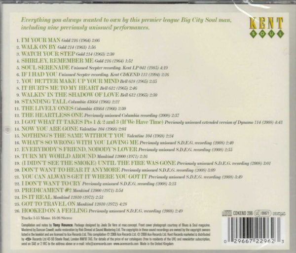 Brooks O'Dell - I'm Your Man: The Anthology 1963-1972 - CD - Brand New - Image 3