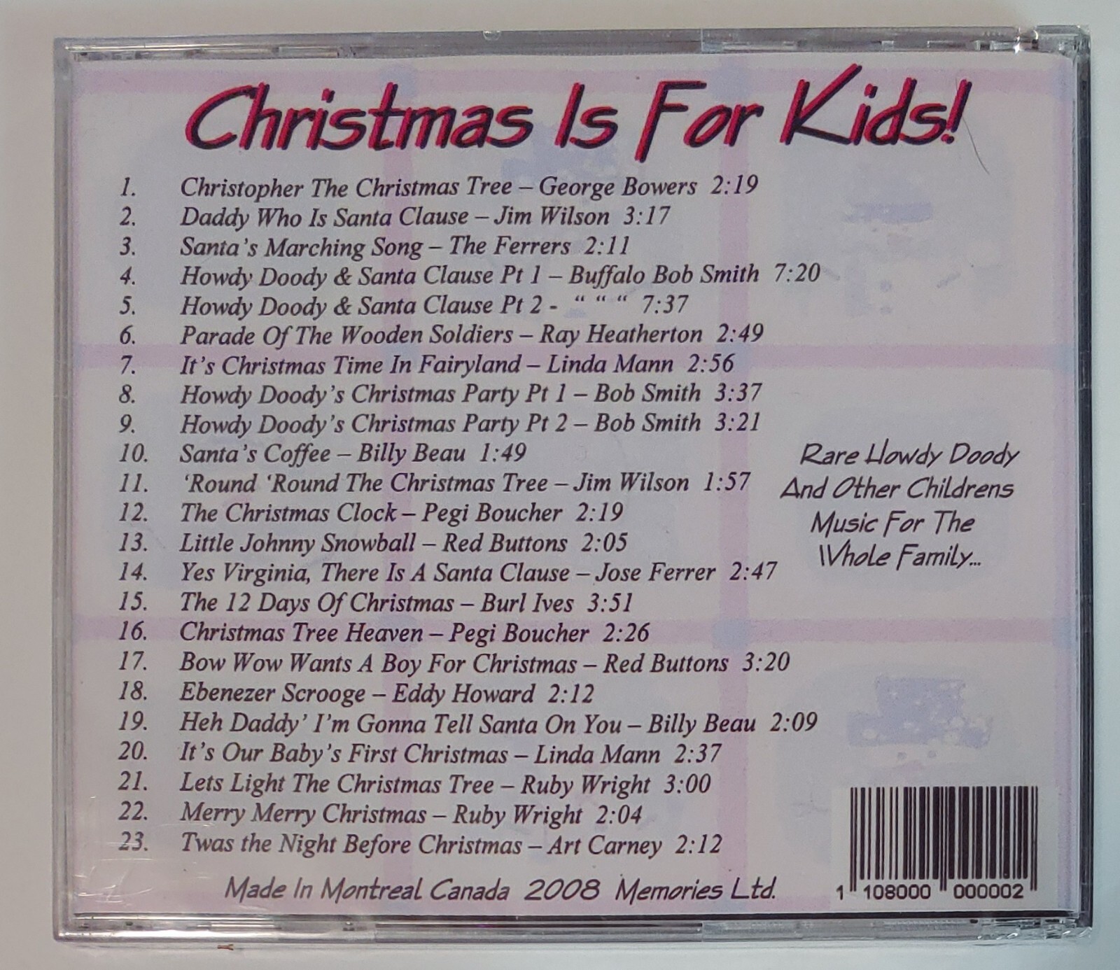 CHRISTMAS IS FOR KIDS CD BRAND NEW - Image 3