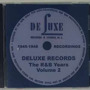 DELUXE RECORDS - THE R&B YEARS - VOL 2  CD  BRAND NEW