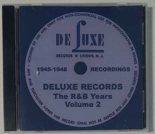 DELUXE RECORDS - THE R&B YEARS - VOL 2  CD  BRAND NEW