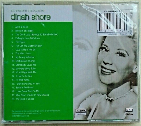 DINAH SHORE - CD - EMI Presents The Magic Of - BRAND NEW - Image 3