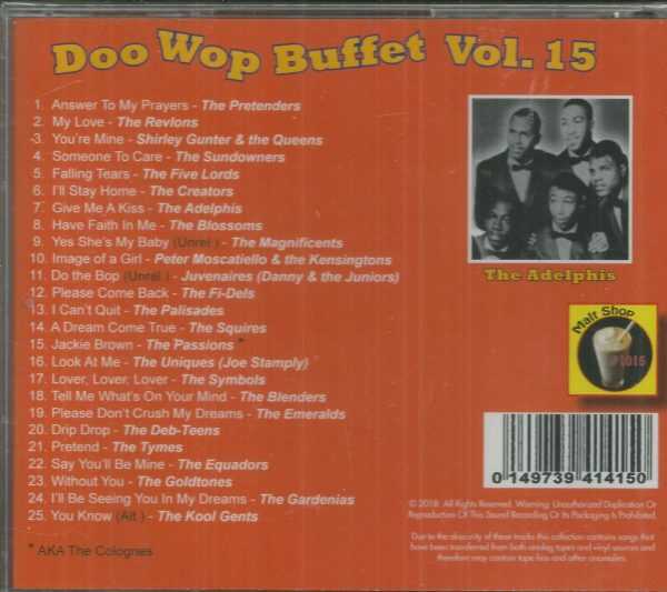 DOO WOP BUFFET - CD -  Vol. 15 - BRAND NEW - Image 3