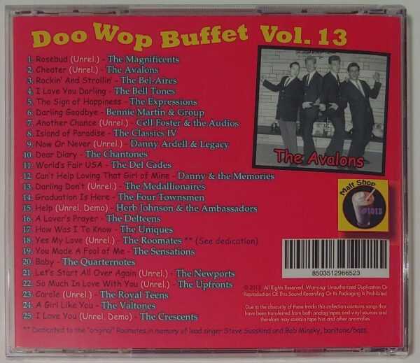 DOO WOP BUFFET - VOL 13   CD BRAND NEW - Image 3