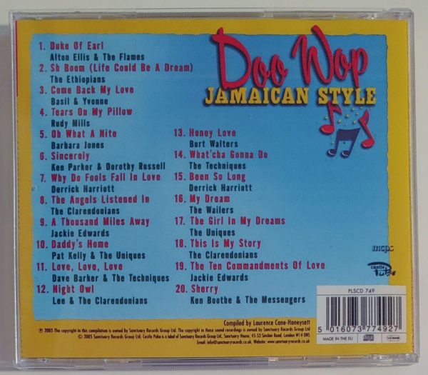 DOO WOP JAMAICAN STYLE   CD BRAND NEW - Image 3