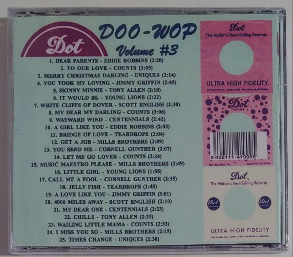 DOT DOO WOP - VOL 3   CD BRAND NEW - Image 3