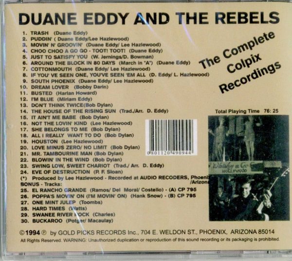 DUANE EDDY AND THE REBELS - COMPLETE COLPIX RECORDINGS - CD  - BRAND NEW - Image 3