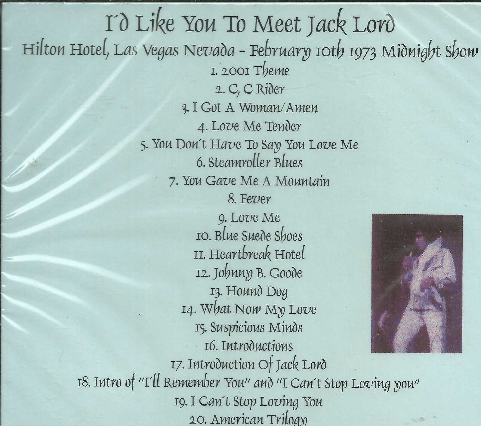ELVIS PRESLEY - CD - I'd Like You To Meet Jack Lord - BRAND NEW - Image 3