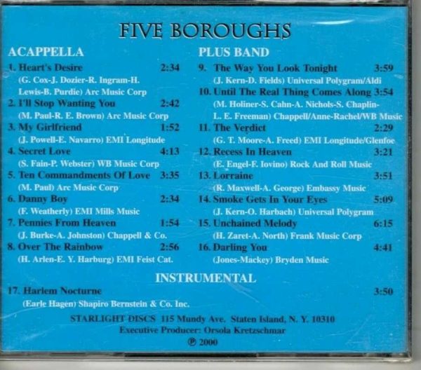 Five Boroughs - Heart's Desire - CD - Brand New - Image 3