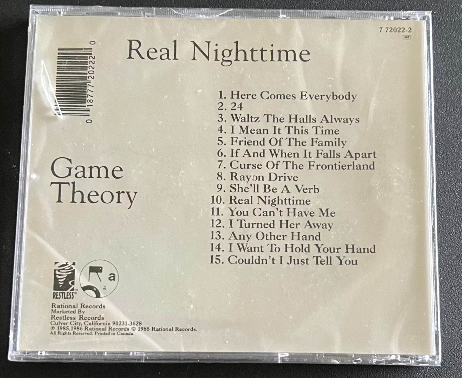 GAME THEORY - REAL NIGHTTIME - CD BRAND NEW - Image 3