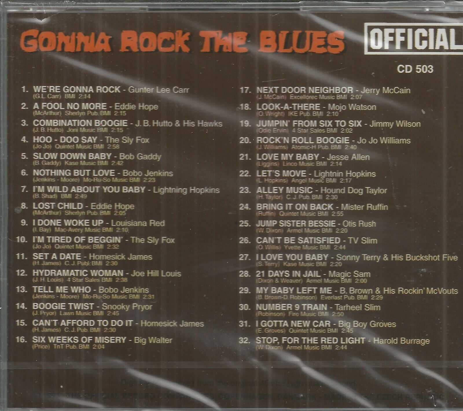 GONNA ROCK THE BLUES - CD - 32 Tracks - BRAND NEW - Image 3