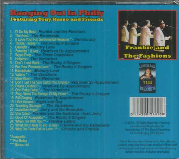 HANGING OUT IN PHILLY - Featuring Tony Russo & Friends  - CD - BRAND NEW - Image 3