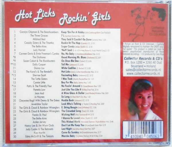 HOT LICKS ROCKIN' GIRLS - Original Early Rockers - BRAND NEW -  CD - Image 3