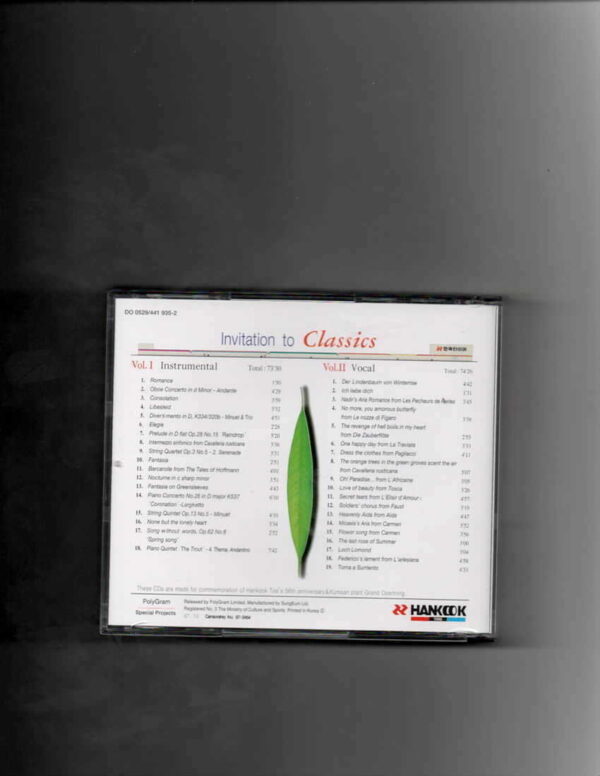 INVITATION TO CLASSICS VOL 1 AND 2-CD - Image 3