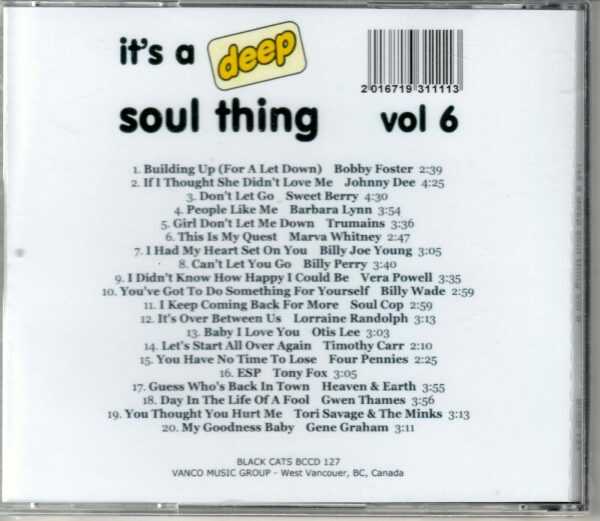 It's A Deep Soul Thing - Vol 6 - CD - Image 3