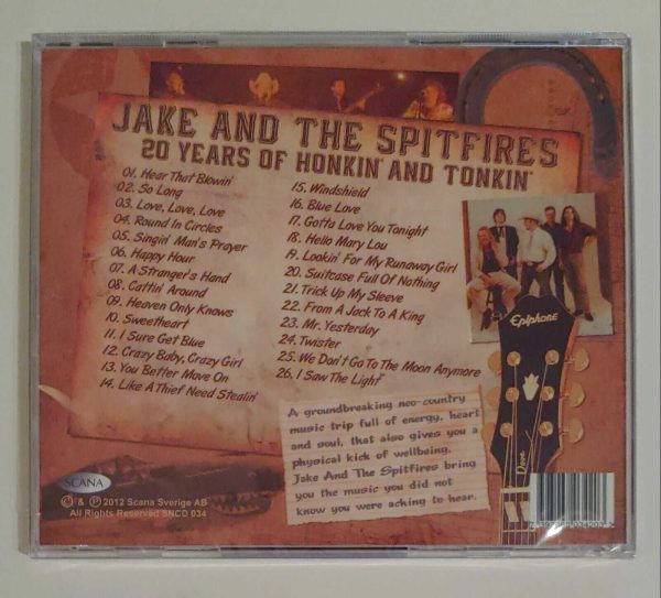 JAKE AND SPITFIRES - 20 YEARS OF HONKIN AND TONKIN   CD     BRAND NEW - Image 3