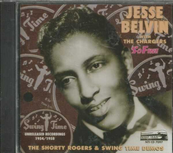 JESSE BELVIN WITH THE CHARGERS - So Fine -  CD - BRAND NEW