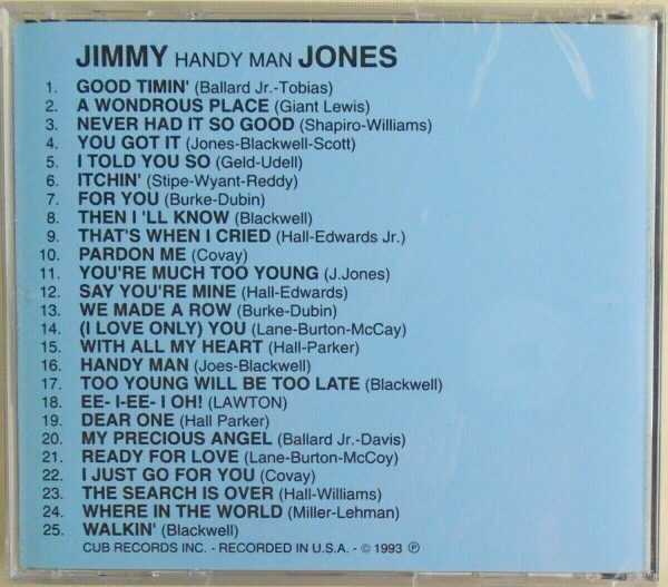 JIMMY JONES - CD - Handy Man - BRAND NEW - Image 3