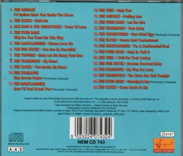 Jubiliee & Josie - R&B Vocal Groups Vol 2 - CD - Image 3