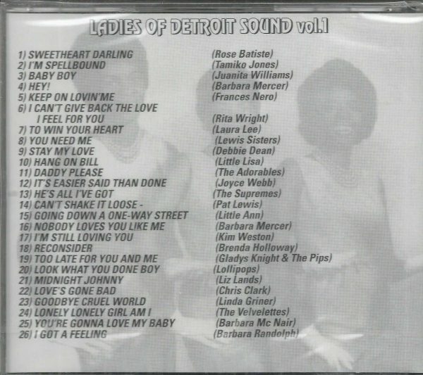 LADIES OF DETROIT SOUND - CD - Vol 1 - Rare Collectable Tracks - BRAND NEW - Image 3