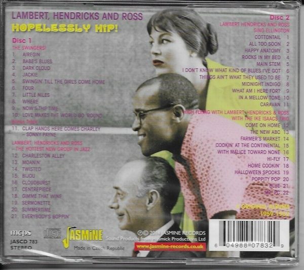 LAMBERT HENDRICKS & ROSS CD HOPELESSLY HIP - BRAND NEW - Image 3