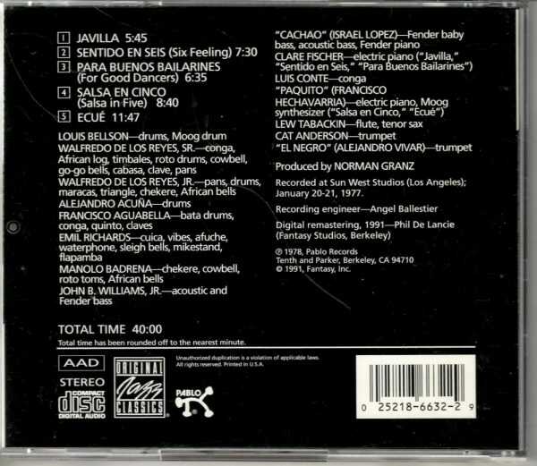 Louie Bellson - Walfredo De Los Reyes - Ecue Ritmos Cubanos - CD - Image 3
