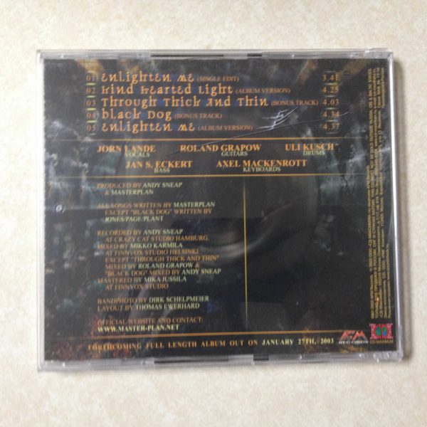 MASTERPLAN - ENLIGHTEN ME AUDIO CD - Image 3