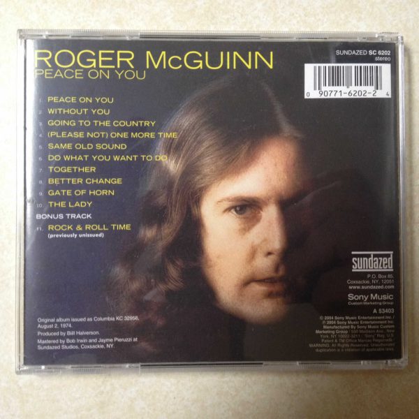 MCGUINN, ROGER - PEACE ON YOU AUDIO CD - Image 3