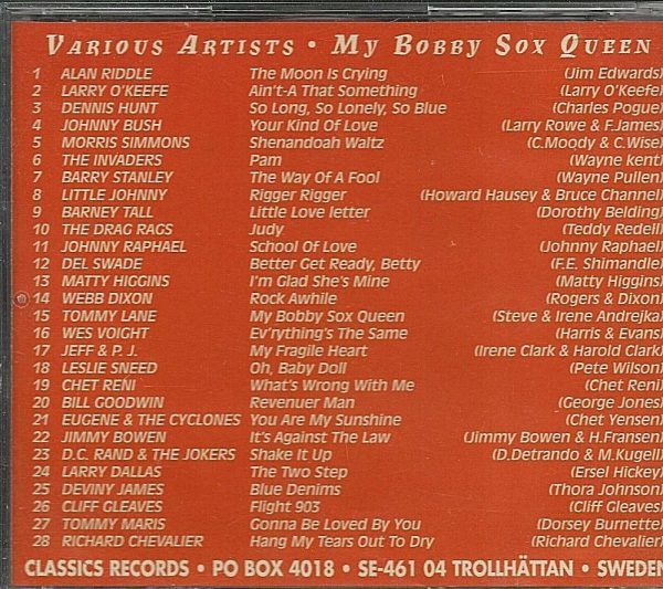MY BOBBY SOX QUEEN - CD - Various Artists - BRAND NEW - Image 3