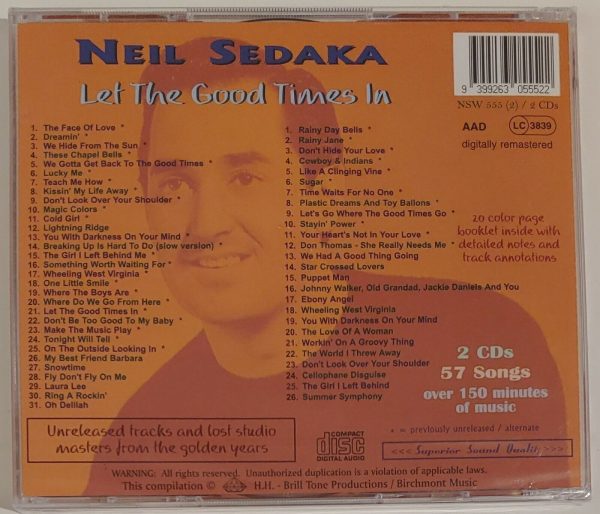 NEIL SEDAKA - LET THE GOOD TIMES IN  CD     BRAND NEW - Image 3
